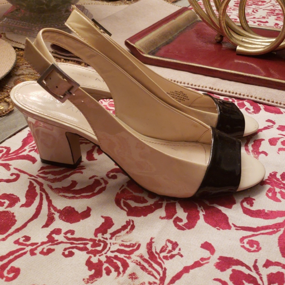 Anne Klein Patent Leather Sandals